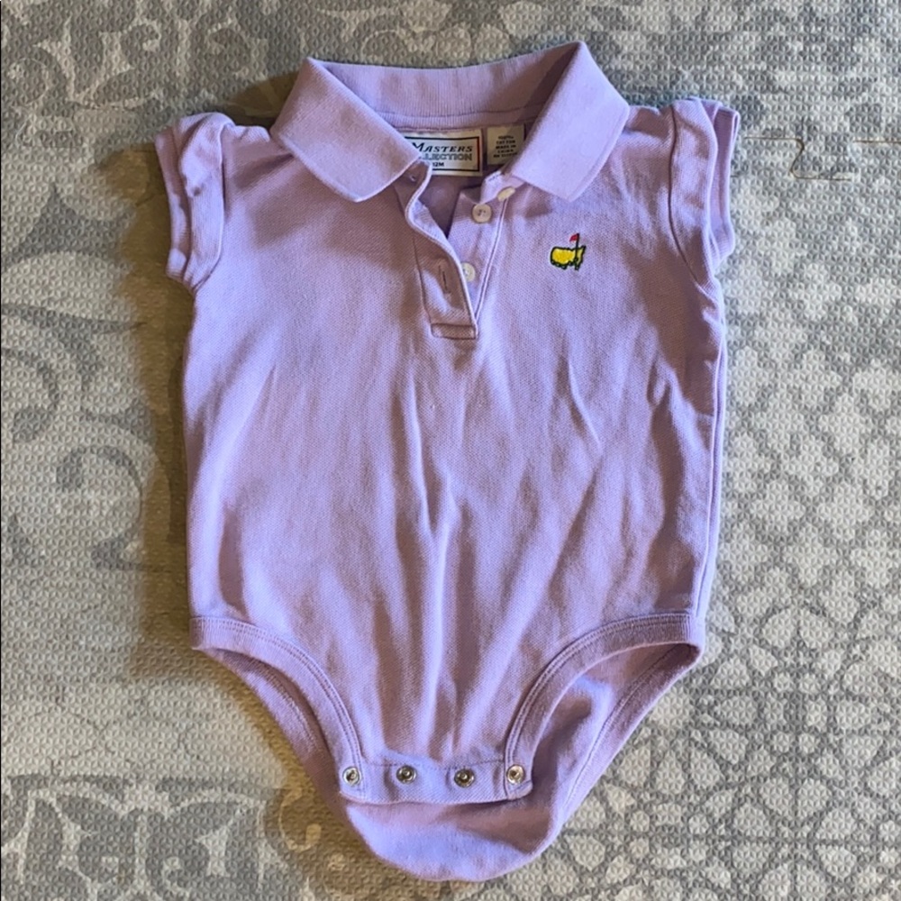 Baby girl purple Masters Collection onesie